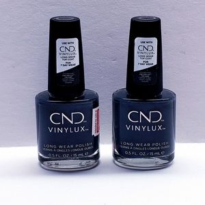 CND VINYLUX Long Wear Nail Polish, Top Coat, 101 Asphalt, 0.5 oz (2 Pcs)